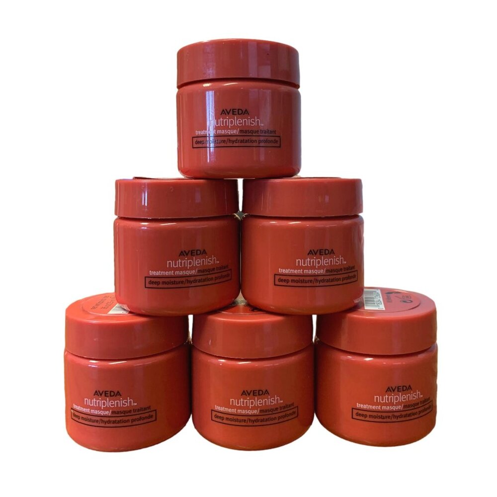 Aveda 6 Piece Nutriplenish Treatment Masque Deep Moisture 25ml/.85oz each Travel